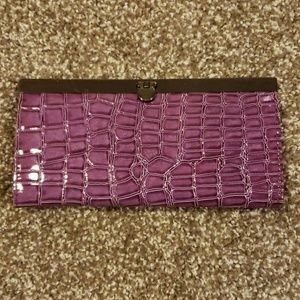 Grape Crocodile Wallet